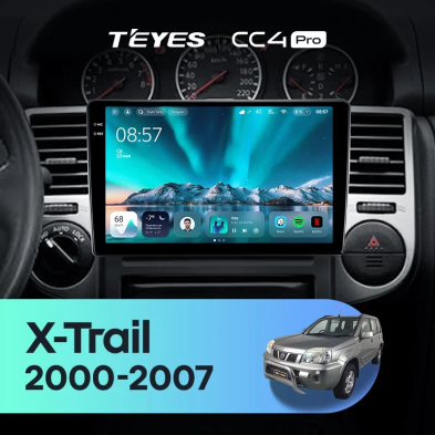 Штатная магнитола Teyes CC4 Pro 8/128 Nissan X-Trail T30 (2000-2007) F1