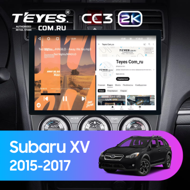 Штатная магнитола Teyes CC3 2K 4/32 Subaru XV (2015-2017) F1 (11")