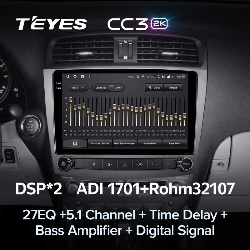 Штатная магнитола Teyes CC3 2K 4/32 Lexus IS250 XE20 (2005-2013) (Lp)
