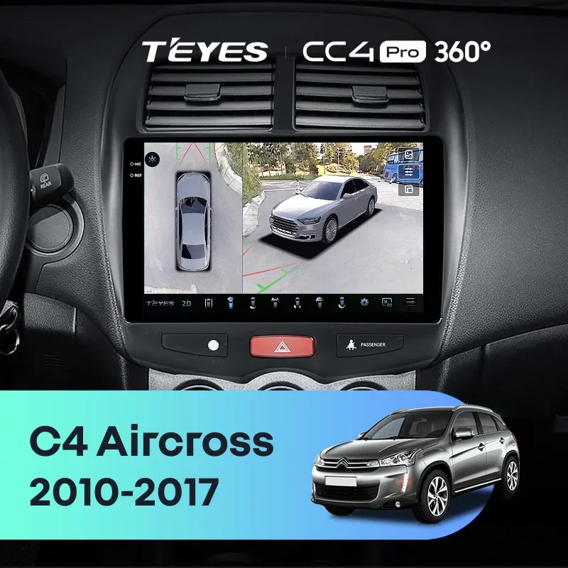 Штатная магнитола Teyes CC4 Pro 360 12/256 Citroen C4 Aircross (2010-2017) Тип-B