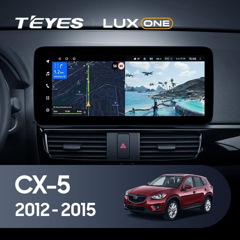 Штатная магнитола Teyes LUX ONE 360 6/128 Mazda CX-5 (2012-2015) Тип-A