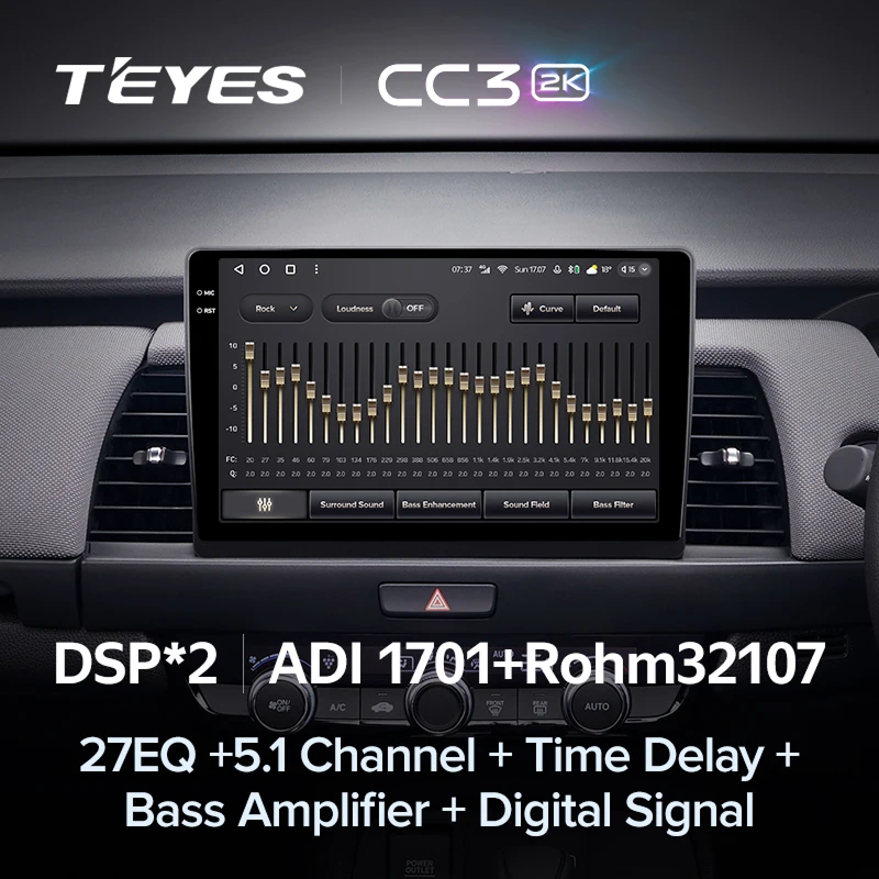 Штатная магнитола Teyes CC3 2K 4/64 Honda Fit 4 (2020-2024) Тип-A Правый руль