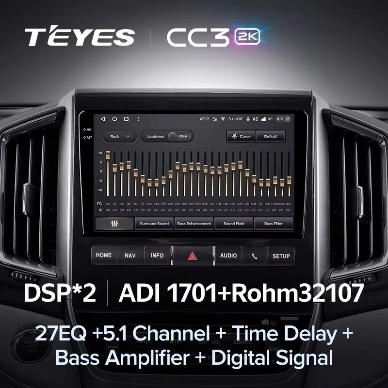 Штатная магнитола Teyes CC3 2K 6/128 Toyota Land Cruiser 200 (2015-2020) F2