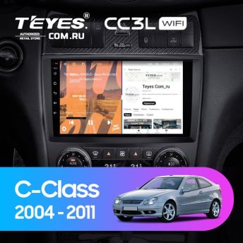 Штатная магнитола Teyes CC3L WiFi 2/32 Mercedes-Benz C-Class W203 CL203 C209 A209 (2004-2011)