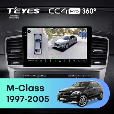 Штатная магнитола Teyes CC4 Pro 360 8/128 Mercedes-Benz M-Class I W163 ML (1997-2005) Тип-B