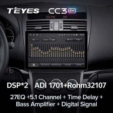 Штатная магнитола Teyes CC3 2K 4/32 Mazda 6 2 GH (2007-2012) (11")
