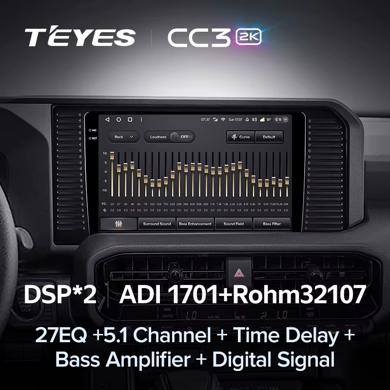 Штатная магнитола Teyes CC3 2K 4/64 Toyota Land Cruiser Prado J250 2024