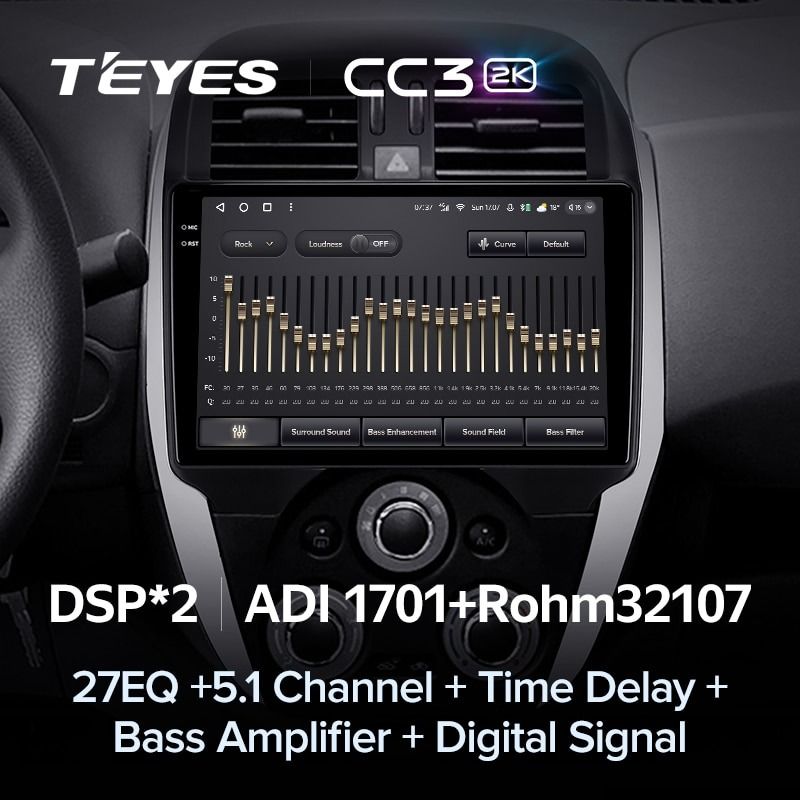 Штатная магнитола Teyes CC3 2K 360 6/128 Nissan Sunny (2014-2019) F1