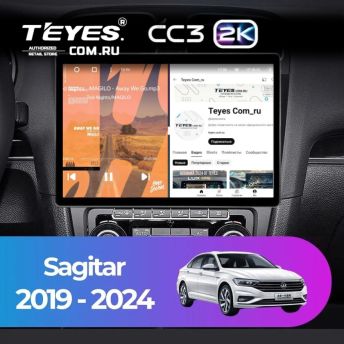 Штатная магнитола Teyes CC3 2K 4/64 Volkswagen Sagitar (2019-2024) (13")