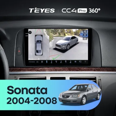 Штатная магнитола Teyes CC4 Pro 360 12/256 Hyundai Sonata NF (2004-2008)
