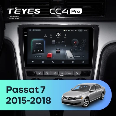 Штатная магнитола Teyes CC4 Pro 8/128 Volkswagen Passat 7 B7 (2015-2018) F1