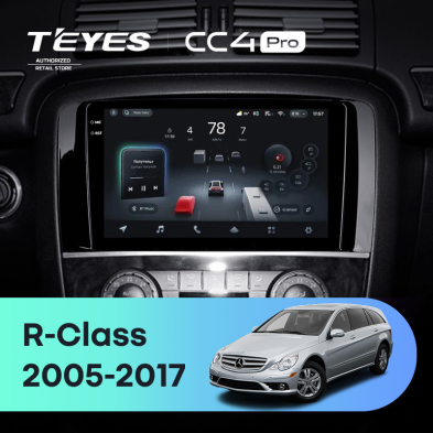 Штатная магнитола Teyes CC4 Pro 8/128 Mercedes-Benz R-Class W251 R280 R300 R320 (2005-2017) F1