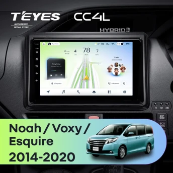 Штатная магнитола Teyes CC4L 6/64 Toyota Noah R80 (2014-2020) F1 Правый руль