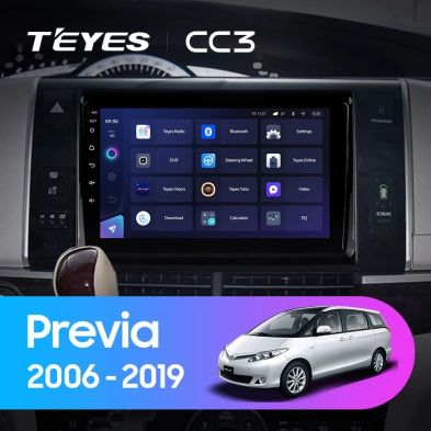 Штатная магнитола Teyes CC3 4/32 Toyota Previa XR50 (2006-2019)