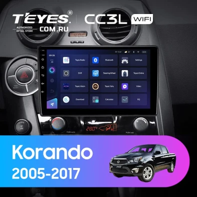 Штатная магнитола Teyes CC3L WiFi 2/32 SsangYong Korando Sports (2005-2017)
