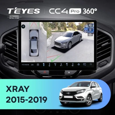 Штатная магнитола Teyes CC4 Pro 360 12/256 Lada Xray (2015-2022) (13")