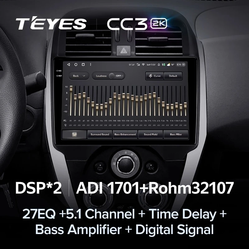 Штатная магнитола Teyes CC3 2K 6/128 Nissan Sunny (2014-2019) F1