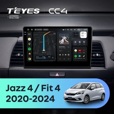 Штатная магнитола Teyes CC4 6/64 Honda Jazz 4 (2020-2024) Тип-B Правый руль