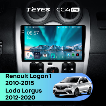 Штатная магнитола Teyes CC4 Pro 8/128 Lada Largus (2012-2020)