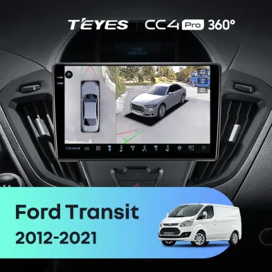 Штатная магнитола Teyes CC4 Pro 360 12/256 Ford Transit (2012-2021) F1