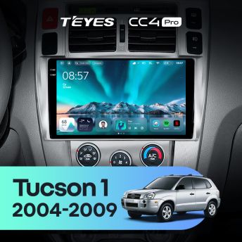 Штатная магнитола Teyes CC4 Pro 8/128 Hyundai Tucson 1 (2004-2009)