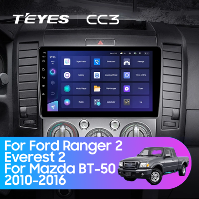 Штатная магнитола Teyes CC3 4/32 Ford Ranger 2 (2006-2011) (0din)