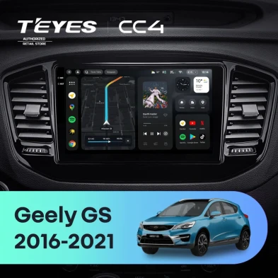 Штатная магнитола Teyes CC4 8/128 Geely GS (2016-2021)