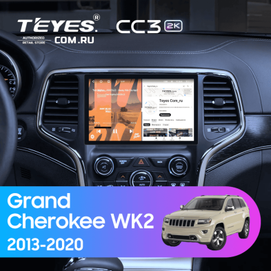 Штатная магнитола Teyes CC3 2K 4/64 Jeep Grand Cherokee WK2 (2013-2020) F3
