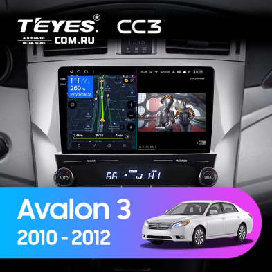 Штатная магнитола Teyes CC3 4/32 Toyota Avalon 3 XX30 (2010-2012) F2