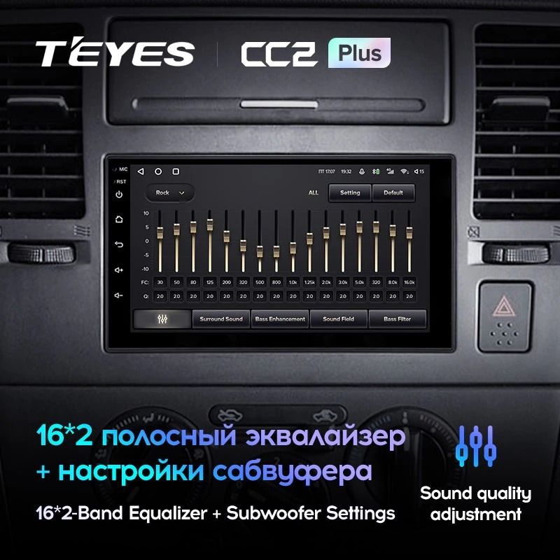 Магнитола Teyes CC2 Plus 4/64 Универсал 7"