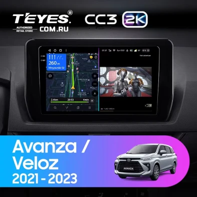 Штатная магнитола Teyes CC3 2K 4/64 Toyota Avanza Veloz (2021-2023)