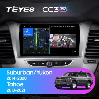 Штатная магнитола Teyes CC3 2K 4/64 Chevrolet Tahoe K2UC (2013-2021)