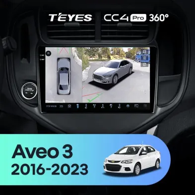 Штатная магнитола Teyes CC4 Pro 360 8/128 Chevrolet Aveo 3 (2016-2023)