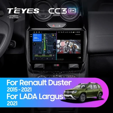 Штатная магнитола Teyes CC3 2K 360 6/128 Lada Largus 2021+ F1