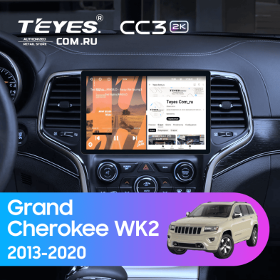 Штатная магнитола Teyes CC3 2K 4/64 Jeep Grand Cherokee WK2 (2013-2020) F3 (11")