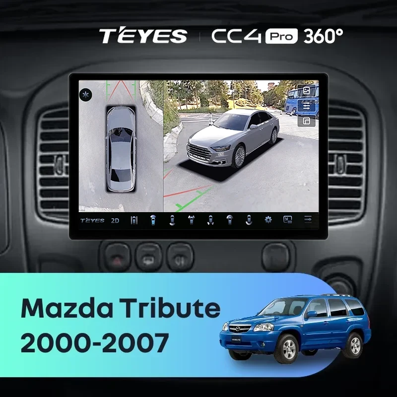 Штатная магнитола Teyes CC4 Pro 360 12/256 Mazda Tribute (2000-2007) (11")