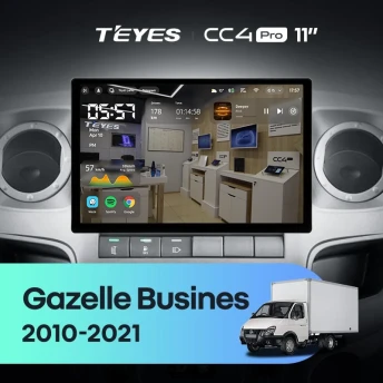 Штатная магнитола Teyes CC4 Pro 12/256 для GAZ Gazelle Busines (2010-2021) F2 (11")