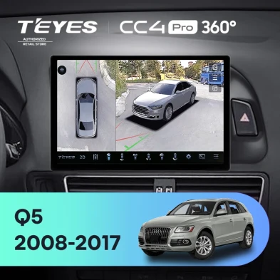 Штатная магнитола Teyes CC4 Pro 360 8/128 Audi Q5 8R (2008-2017) Тип-B (11")