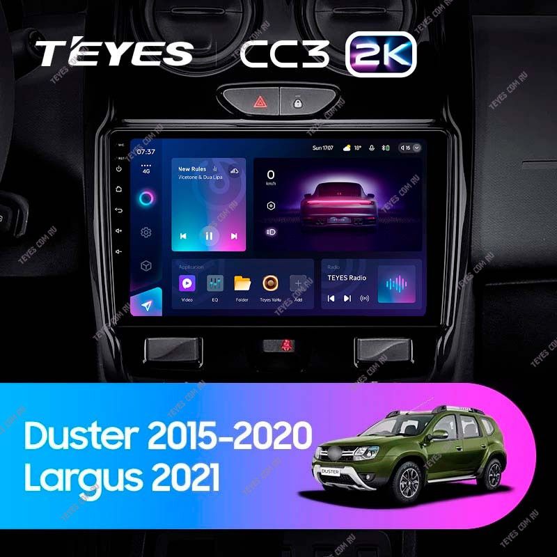 Штатная магнитола Teyes CC3 2K 360 6/128 Renault Duster (2015-2021) F1