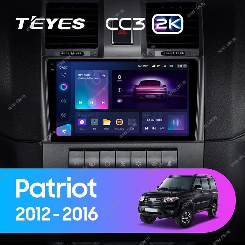 Штатная магнитола Teyes CC3 2K 4/32 UAZ Patriot (2012-2016)