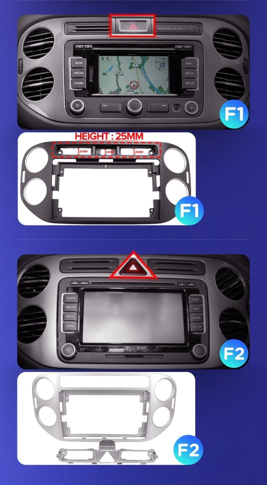 Штатная магнитола Teyes CC3 2K 6/128 Volkswagen Tiguan 1 NF (2006-2016) F1 (11")