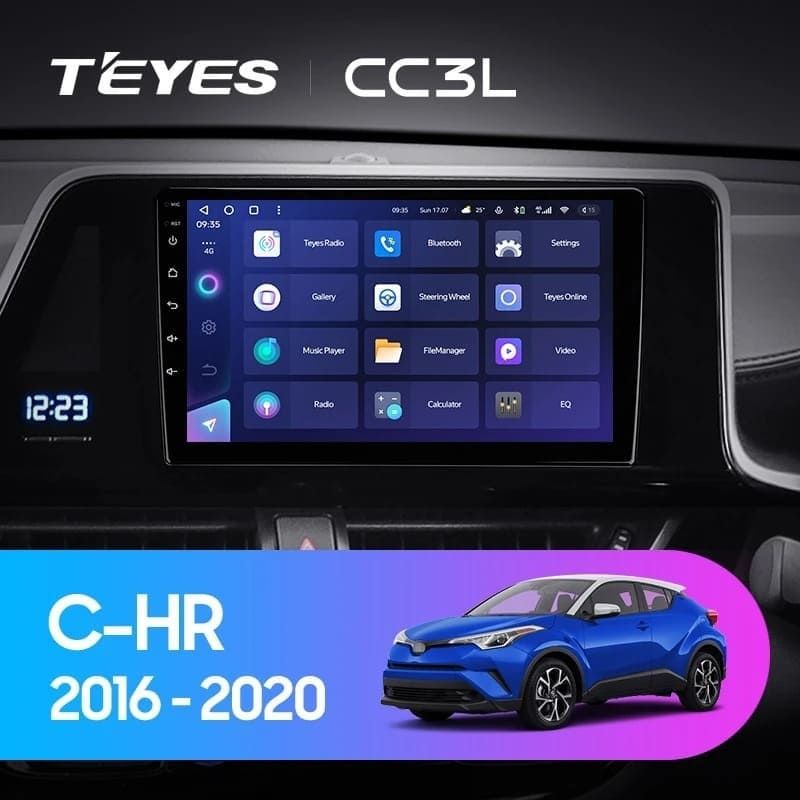 Штатная магнитола Teyes CC3L 4/32 Toyota C-HR (2016-2020) F2 Правый руль