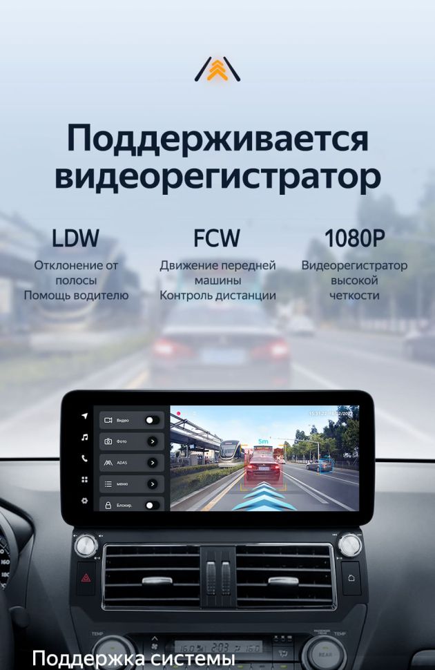 Штатная магнитола Teyes LUX ONE 4/32 Toyota Land Cruiser Prado 150 (2013-2017) F1