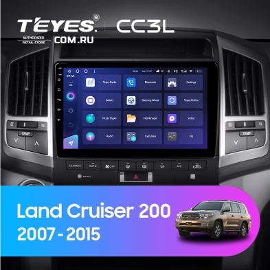 Штатная магнитола Teyes CC3L 4/32 Toyota Land Cruiser 11 200 (2007-2015) F3 Тип-B