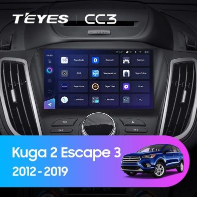 Штатная магнитола Teyes CC3 4/32 Ford Escape 3 (2012-2019) Тип-B