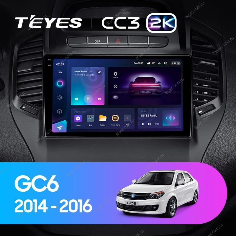 Штатная магнитола Teyes CC3 2K 6/128 Geely GC6 1 (2014-2016)