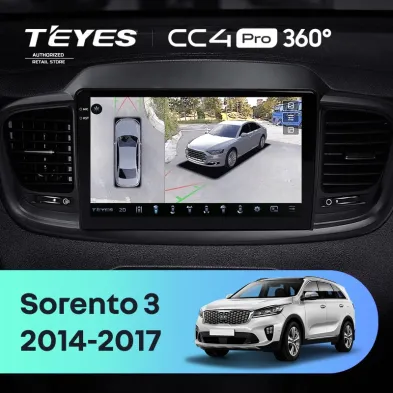 Штатная магнитола Teyes CC4 Pro 360 12/256 Kia Sorento 3 Prime (2014-2017) Тип-B