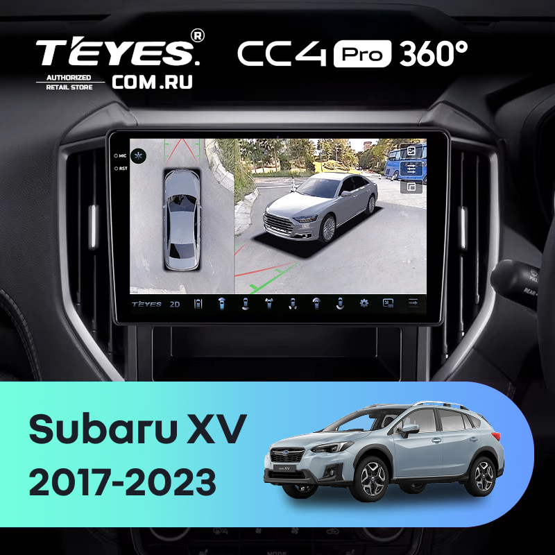 Штатная магнитола Teyes CC4 Pro 360 8/128 Subaru XV (2017-2023)