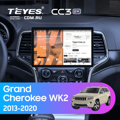 Штатная магнитола Teyes CC3 2K 6/128 Jeep Grand Cherokee WK2 (2013-2020) F3 (13")