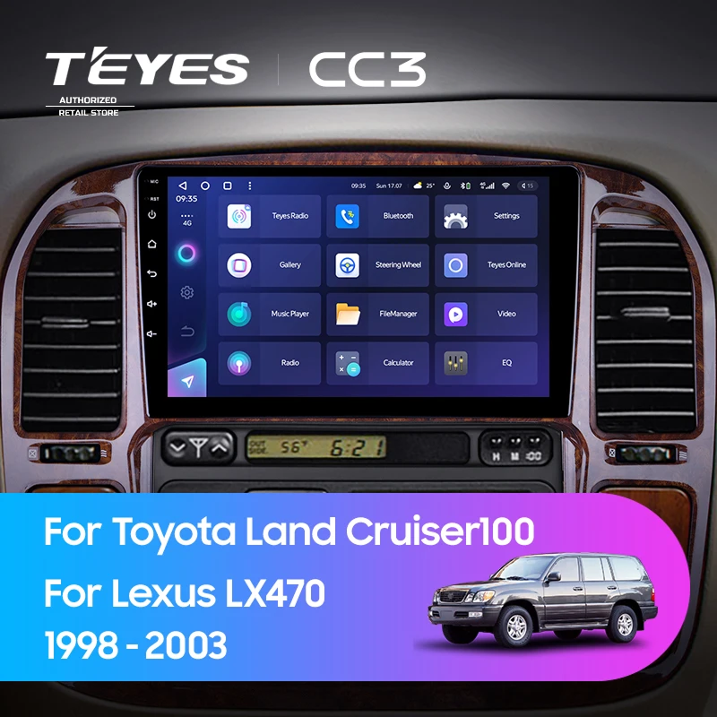 Штатная магнитола Teyes CC3 4/32 Toyota Land Cruiser 100 (1998-2003) F3